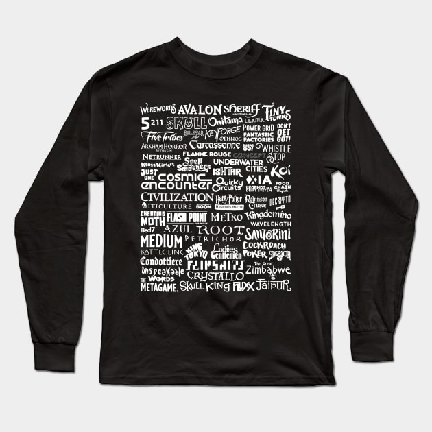 Ultimate Board Gamer Long Sleeve T-Shirt by polliadesign